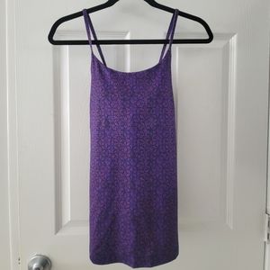 Patagonia cross-back tank top with built in bra